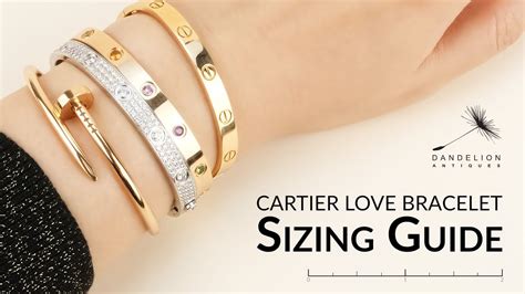 cartier size 16 love bracelet|love bracelet size guide.